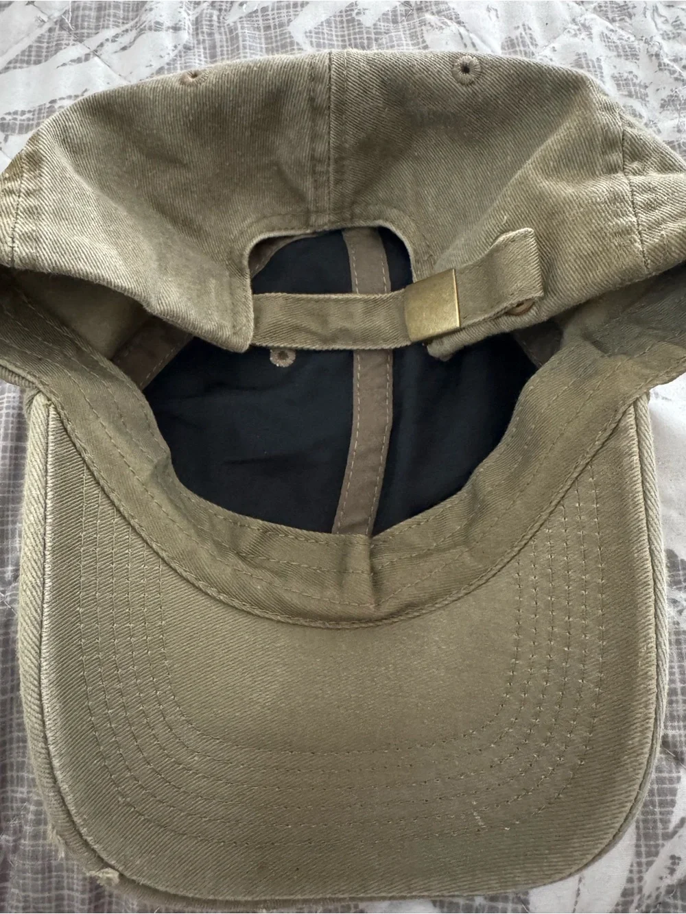 Disney Olive green distressed Mickey hat